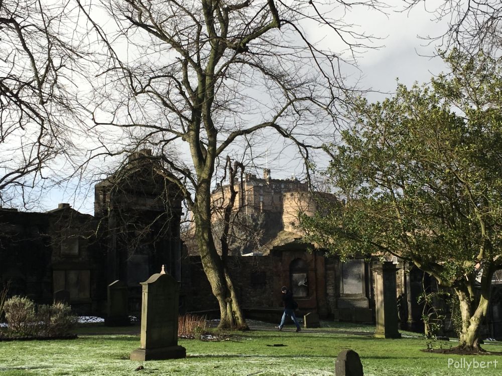 Edinburgh Castle seen from Greyfriar Kirkyard @Edinburgh, Scotland