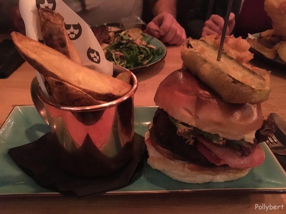 haddock and scallop burger @Lebowskis Edinburgh