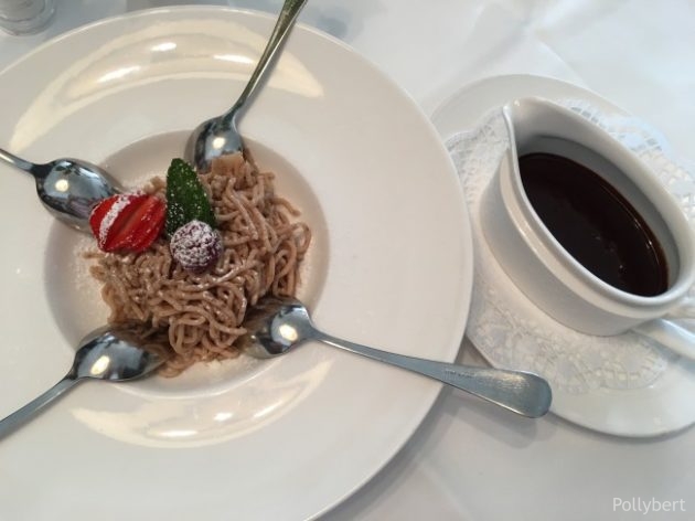 chestnut rice with whipped cream @Eckel