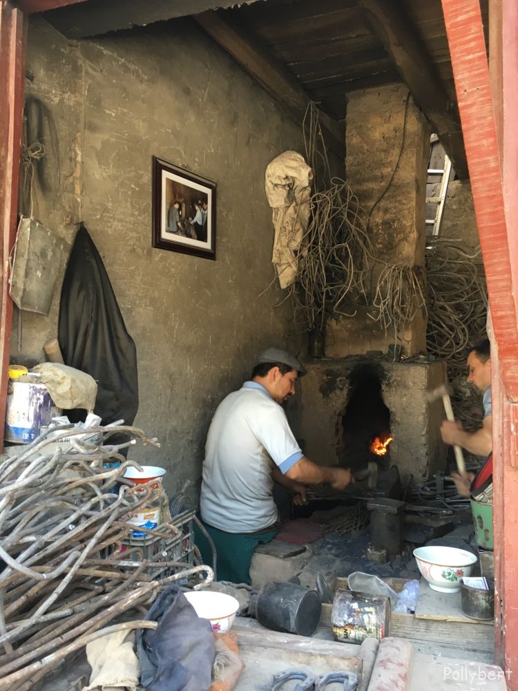 black smith with furnace @Kashgar