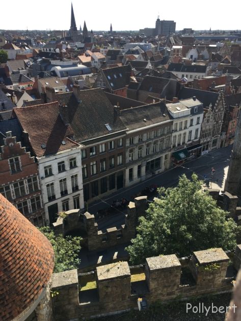 view on Ghent from Gravensteen