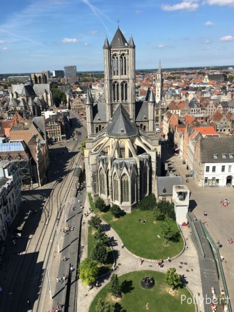 view from Belfry on Saint Nicholas' Church @Ghent