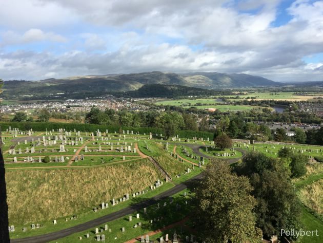 cemetery below Stirling Castle